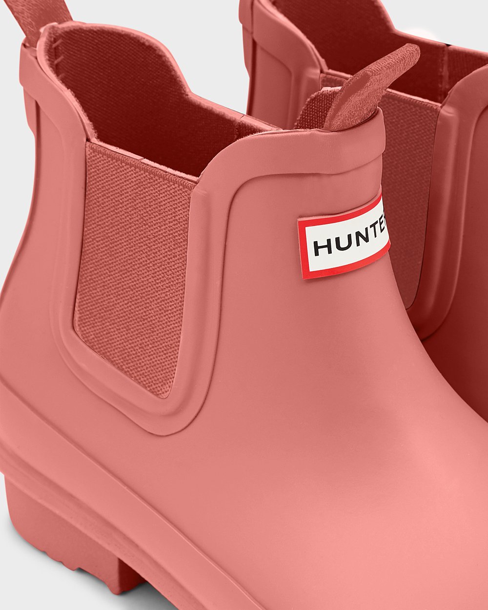 Hunter Original Big Chelsea Boots - Sale Clearance Kids Pink - TZBLXG614